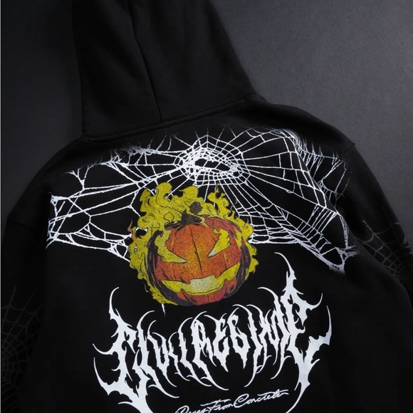 CIVIL REGIME X MARVEL SPIDER-MAN X GREEN GOBLIN “ SPIDER GOBLIN” HOODIE - Picture 4 of 7